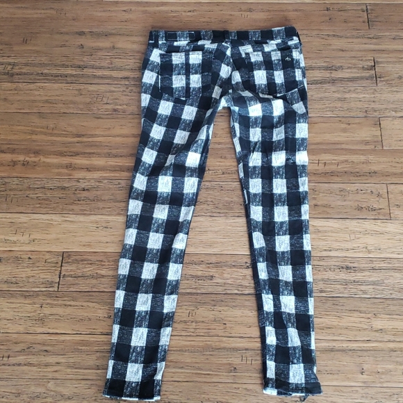 Rag & Bone Buffalo Check Skinny Jeans - Picture 7 of 10